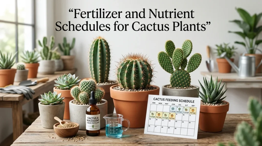 Fertilizer and Nutrient Schedules