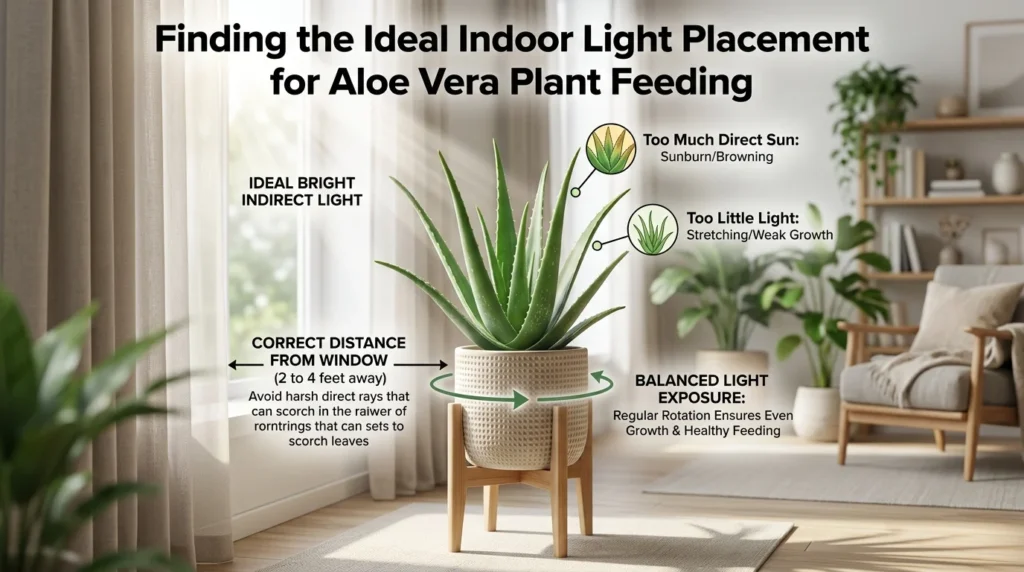 Aloe Vera Indoor Plant Light Placement