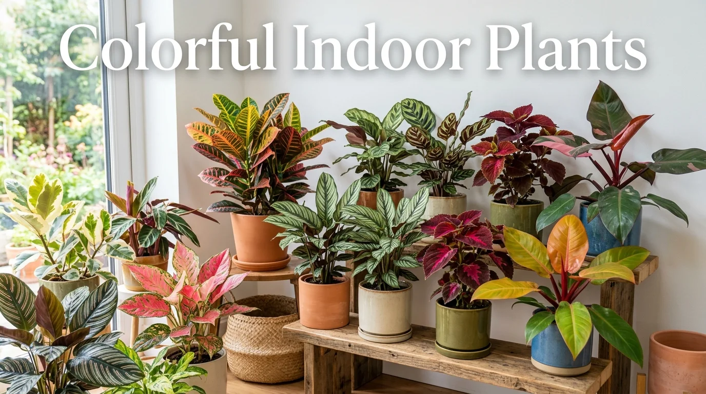 colorful indoor plants