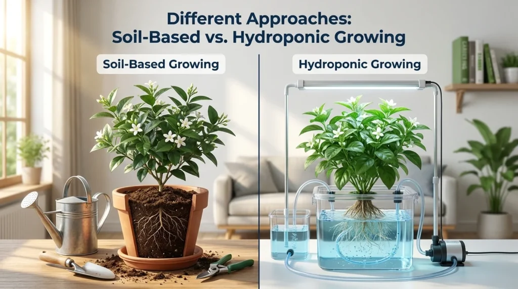 Different Approaches: Soil-Based vs. Hydroponic Growing