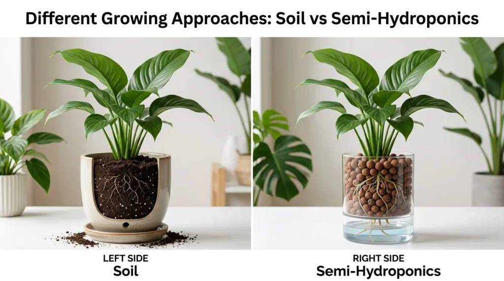 Different Growing Approaches: Soil vs Semi-Hydroponics