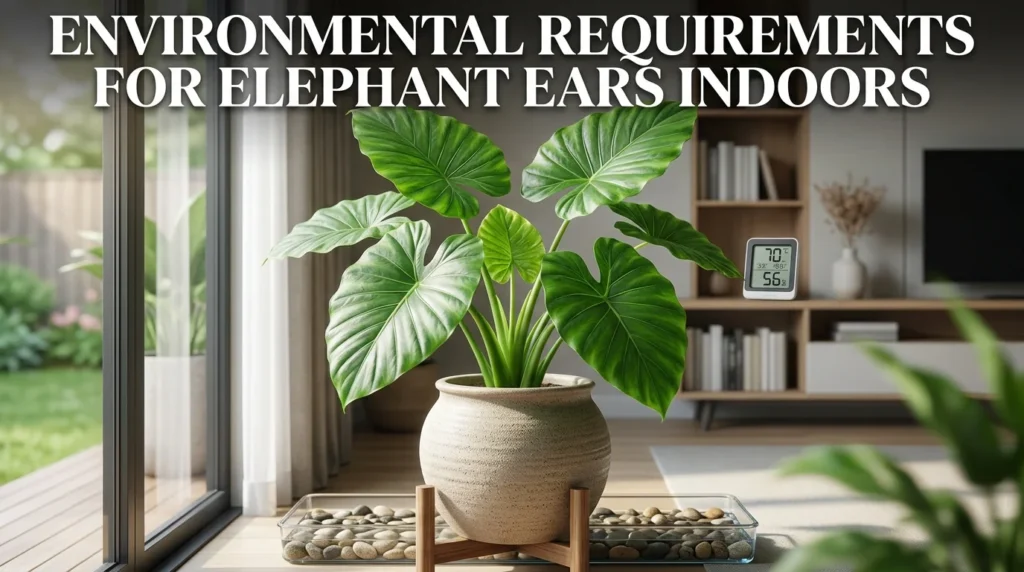 Elephant Ear Plant Indoors Environmental Requirements