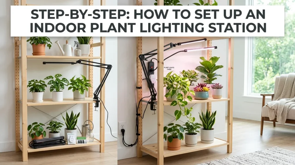Halights for indoor plants lighting station