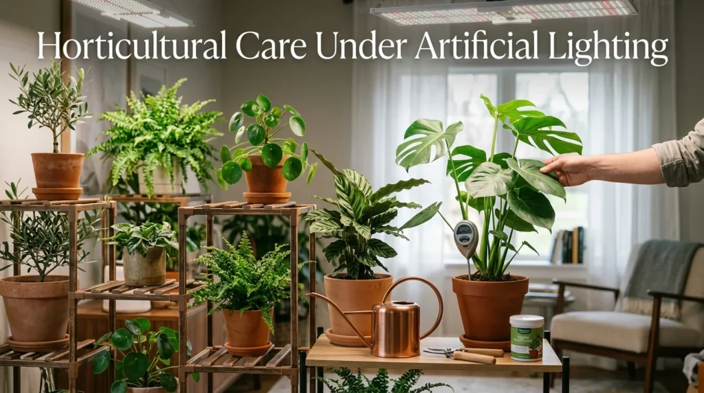 Highlights for indoor plants under lighting