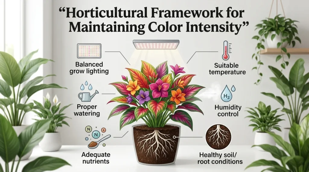 Horticultural Framework for Maintaining Color Intensity