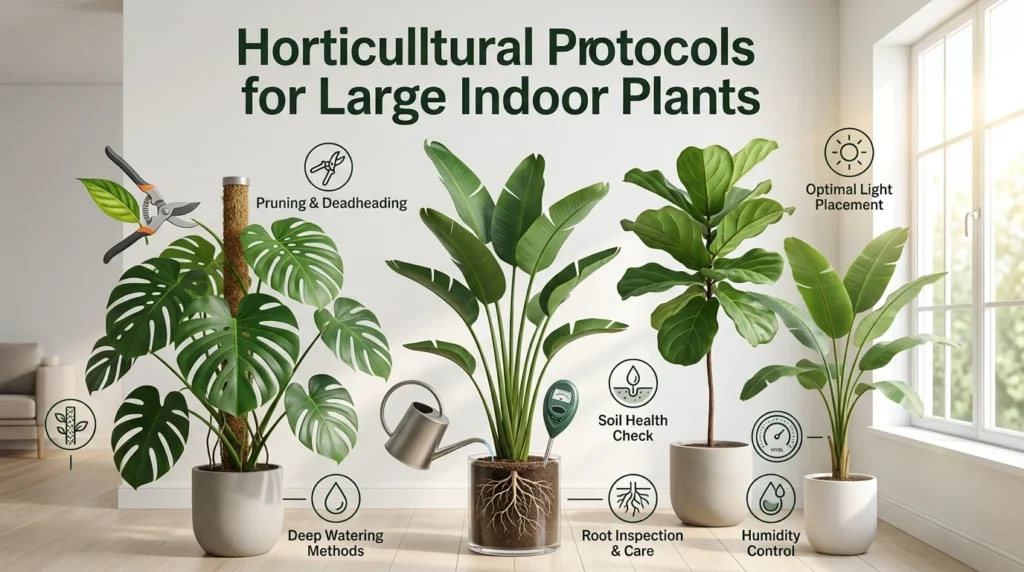 Horticultural Protocols for Large Indoor Plants