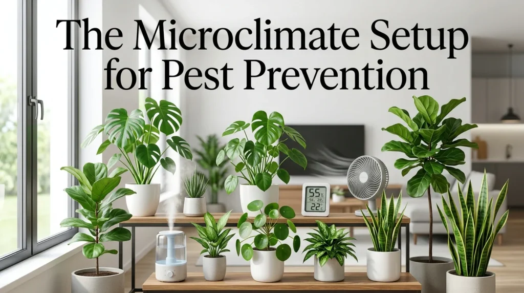 Indoor Plant Insecticide Microclimate Setup