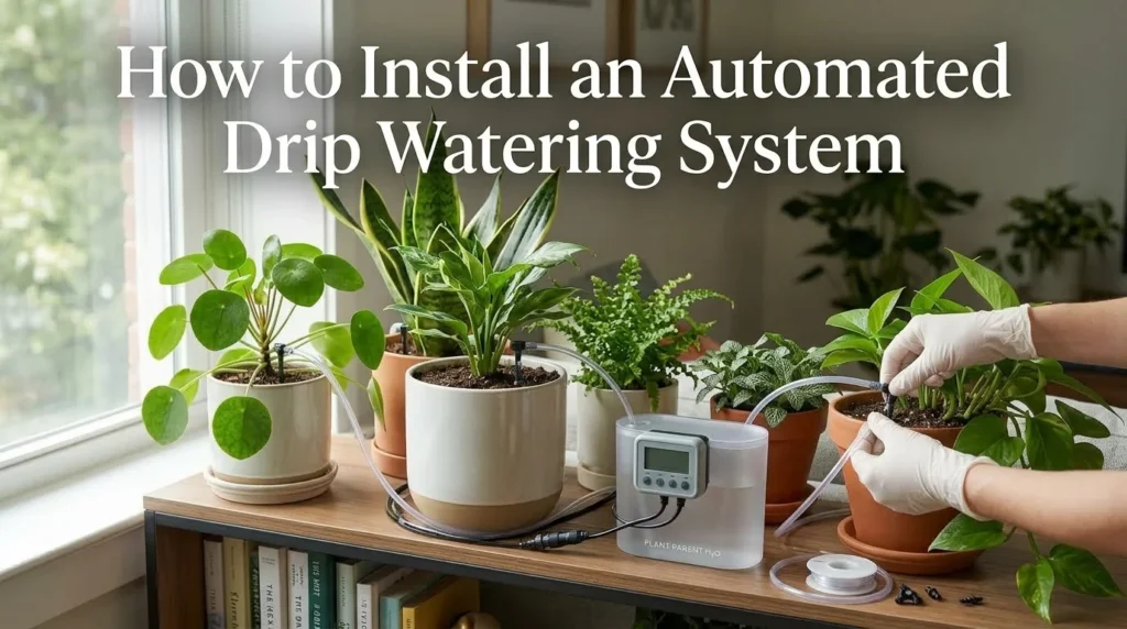 Indoor Plant Watering System Installation