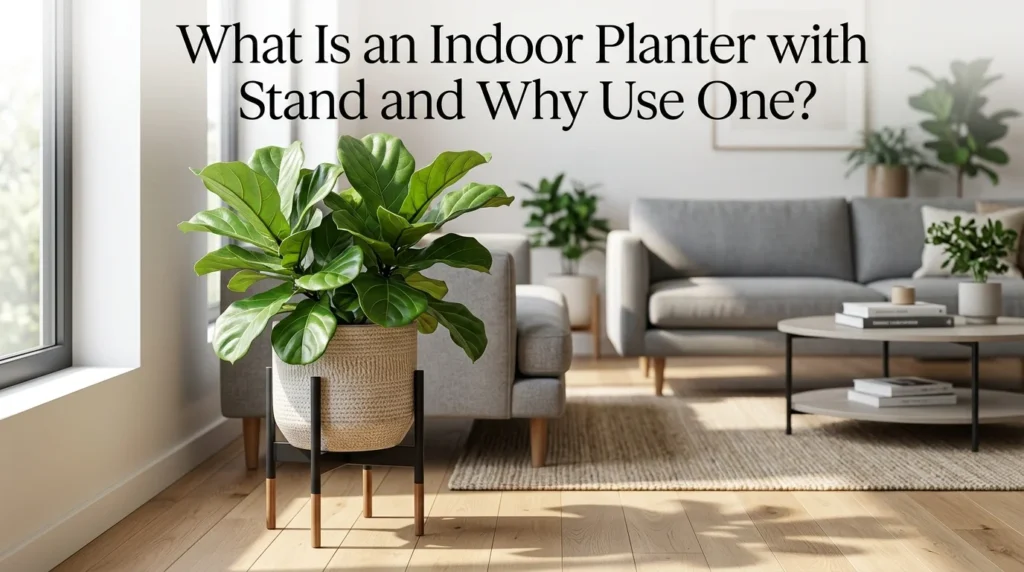 Indoor Planter with Stand for Home