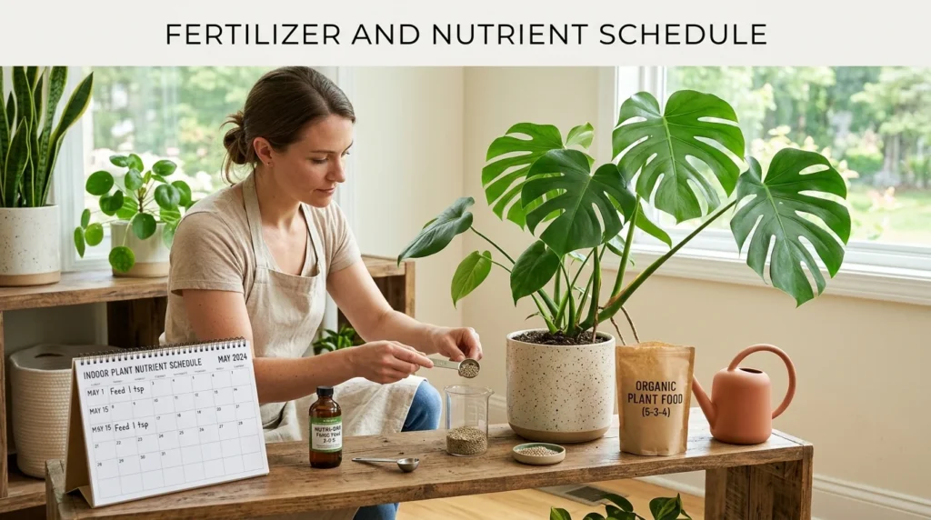 Large Leaf Indoor Plant Fertilizer Schedule