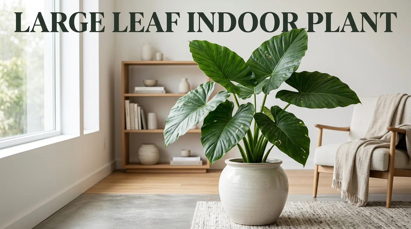 large leaf indoor plant