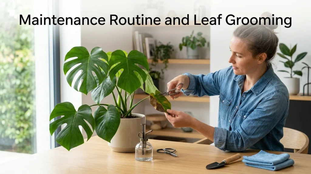 Maintenance Routine and Leaf Grooming