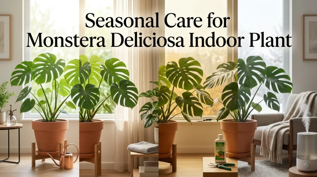 Monstera Deliciosa Indoor Plant Seasonal Care