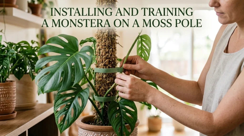 Monstera Plant Care Indoor Moss Pole