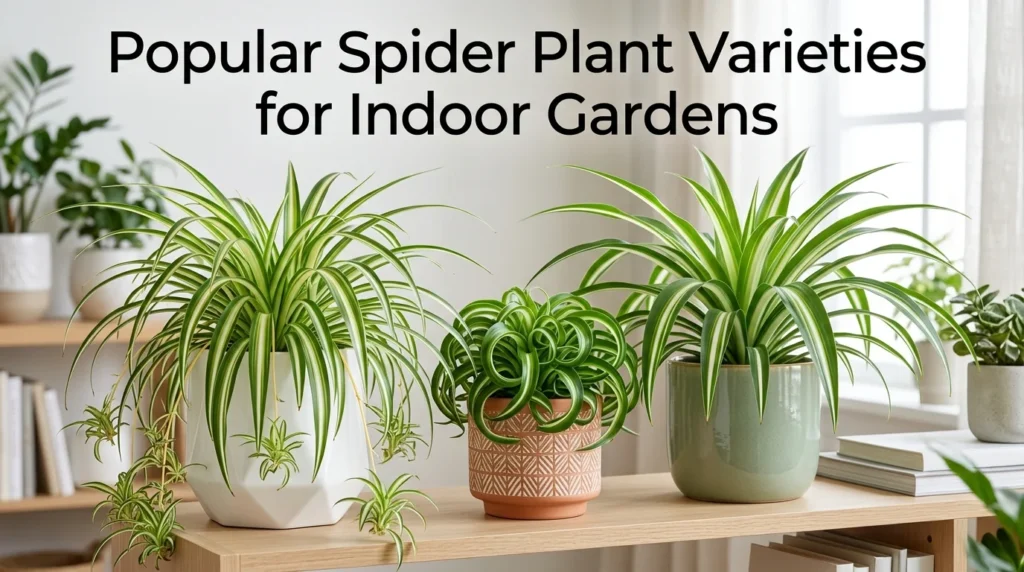 Popular Spider Plant Varieties for Indoor Gardens