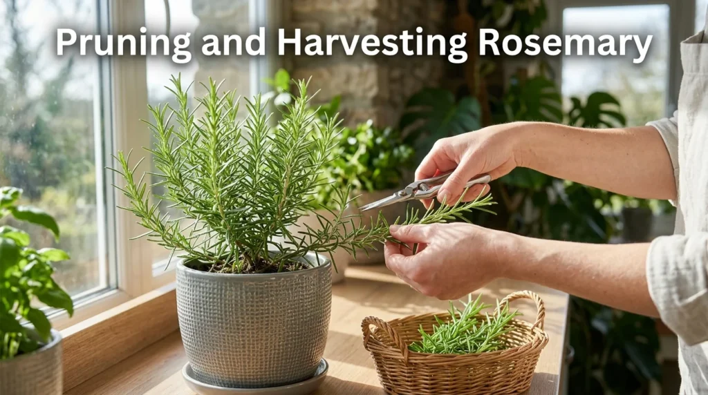 Pruning and Harvesting Rosemary