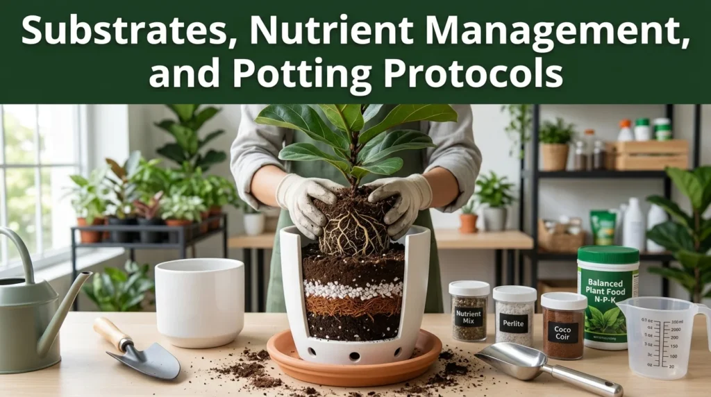 Substrates, Nutrient Management, and Potting Protocols