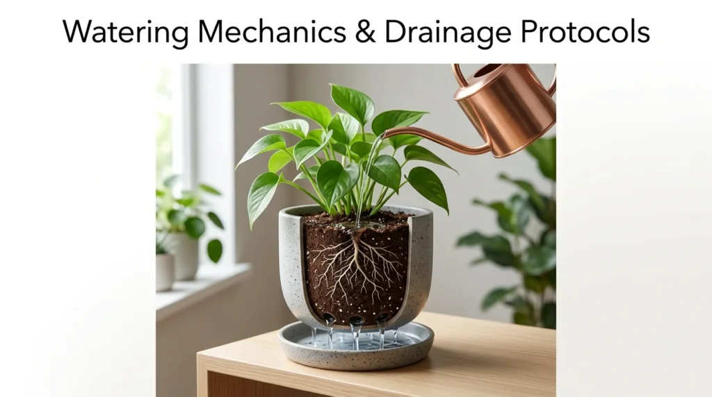 Watering Mechanics & Drainage Protocols