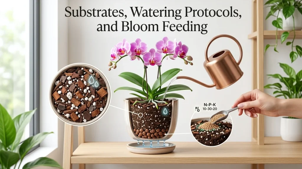 Flowering Indoor Plant Soil and Feeding