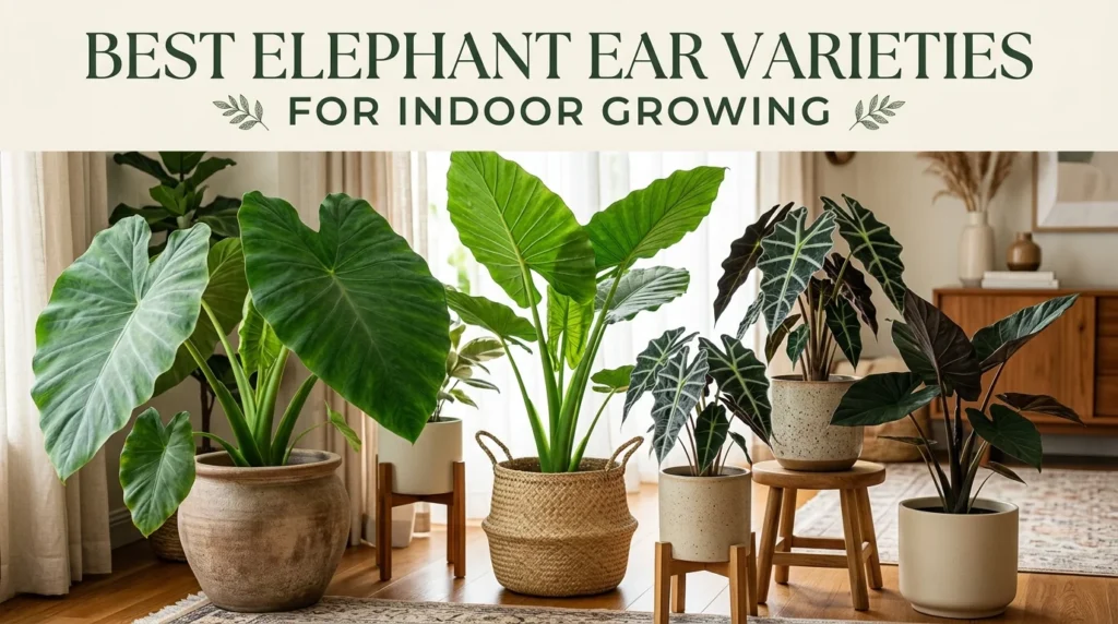 Indoor Elephant Ear Plant Varieties Guide