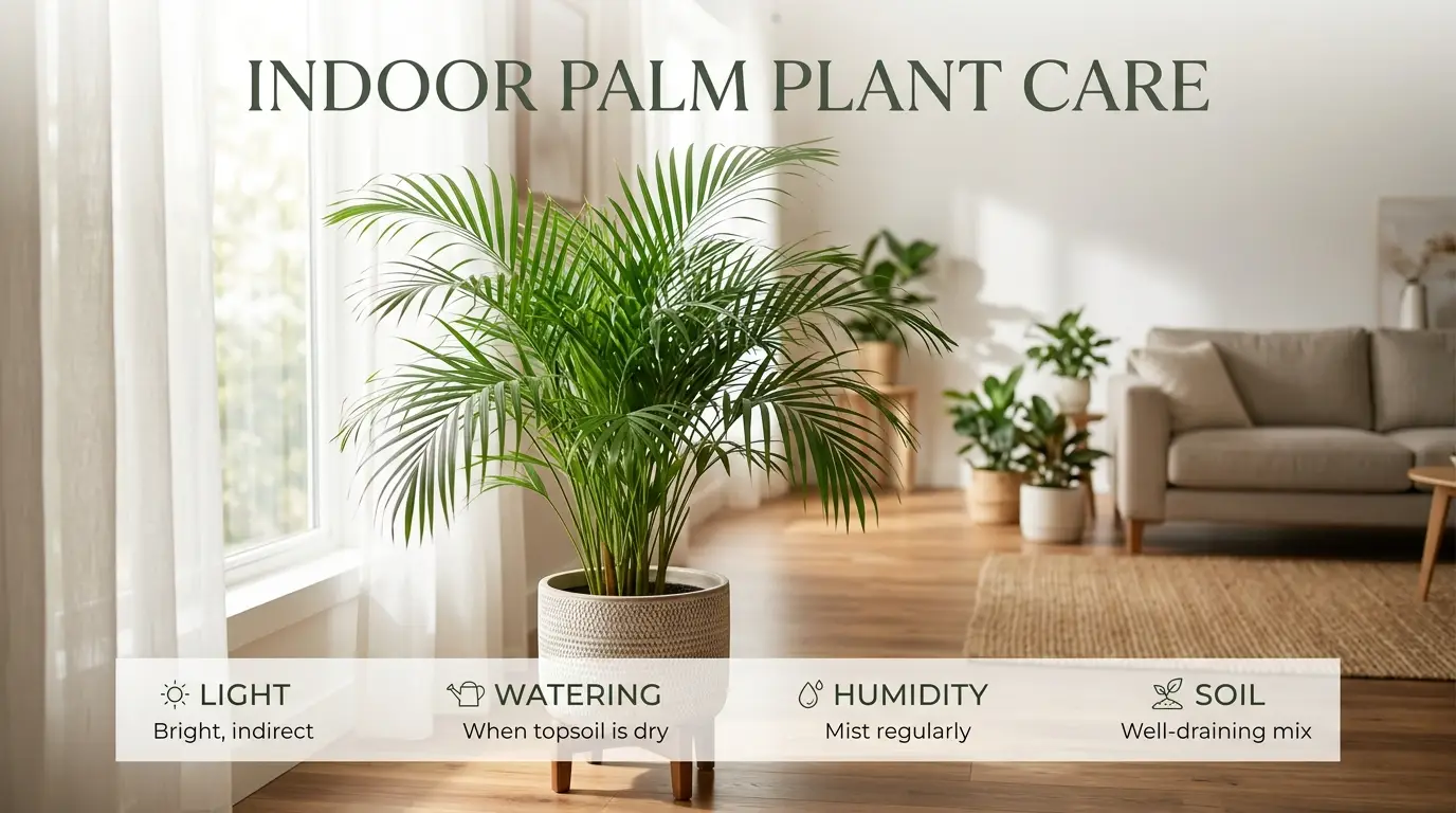 indoor palm plant care